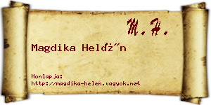 Magdika Helén névjegykártya